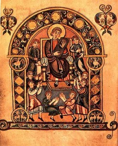 Il Salterio Vespasiano (London, British Library, Cotton Vespasiano A I) è un Salterio miniato anglosassone prodotto nel secondo o terzo quarto dell' VIII secolo. Contiene la più antica traduzione in inglese esistente della Bibbia. E 'stato prodotto nel sud dell'Inghilterra, forse alla St. Augustine's Abbey o Christ Church di Canterbury o a Minster-in-Thanet.