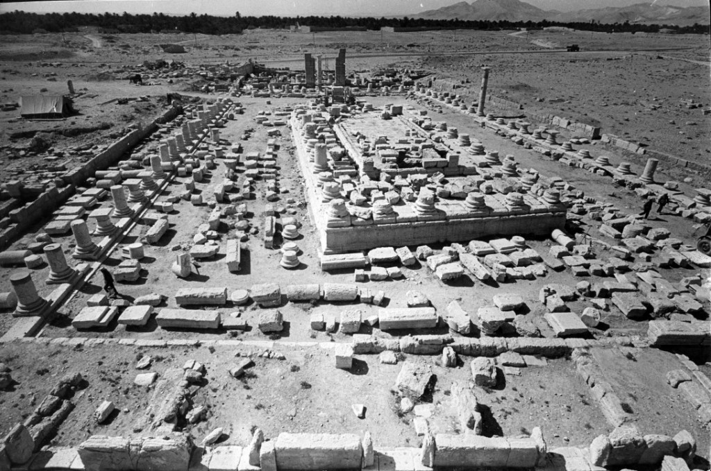 Tempio di Nabu, Palmira, Siria. Camapgna di scavo francese 1910 (Foto: Institut Français du Proche-Orient)
