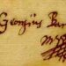 Firma di Barschius sulla lettera inviata a Kirker